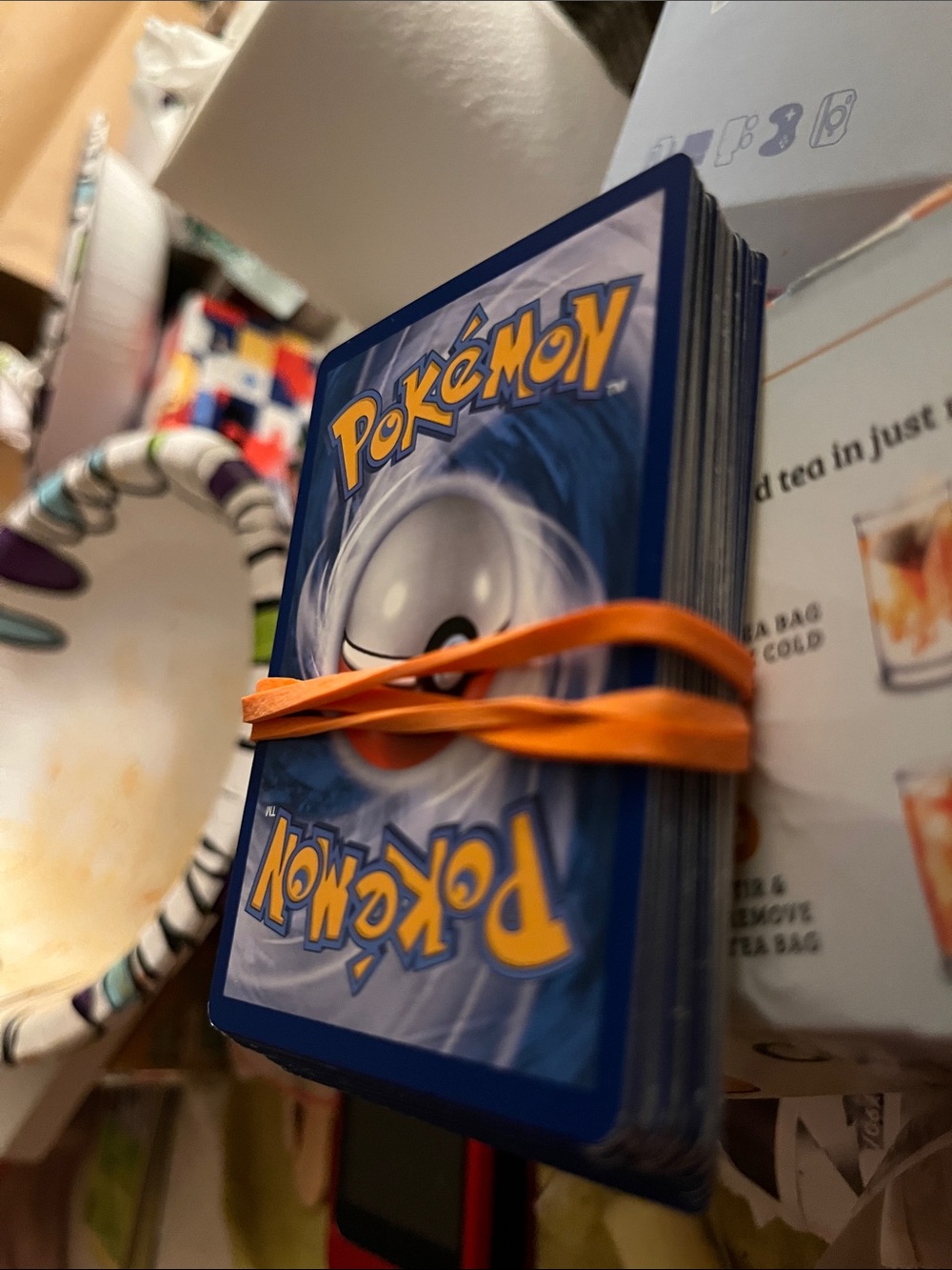 Stack-of pokemon cards used in good condition